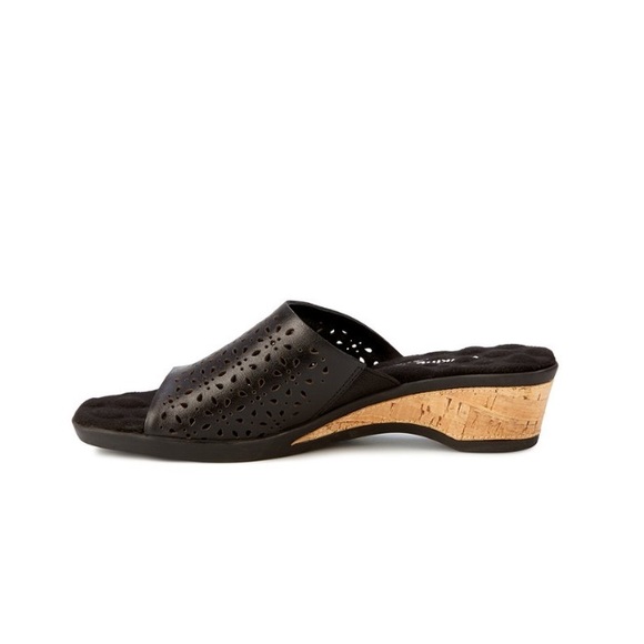 Walking Cradles Black Kerry Leather Sandal Women’s Size 11 Medium - Picture 3 of 6